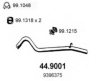 SAAB 9396375 Exhaust Pipe